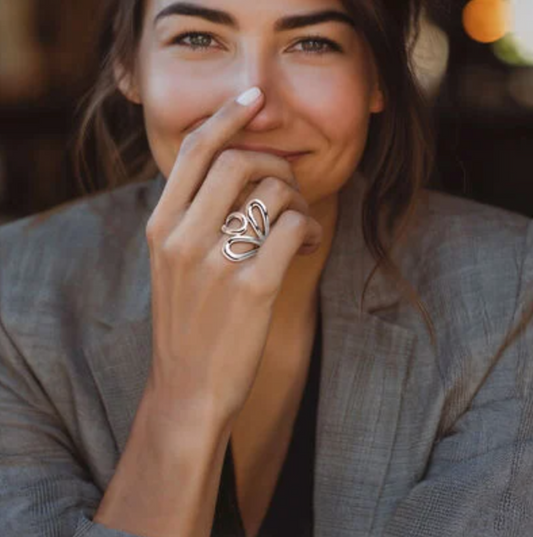 Silver Designer Ring 2